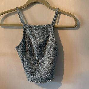 Hollister Light Blue Smocked Cami Top NEW